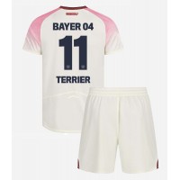 Otroški Nogometni dresi Bayer Leverkusen Martin Terrier #11 Gostujoči 2025-26 Kratek Rokav (+ Kratke hlače)